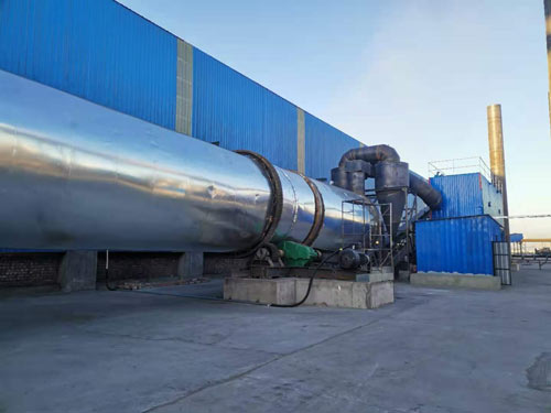 秸稈烘干機安裝現場